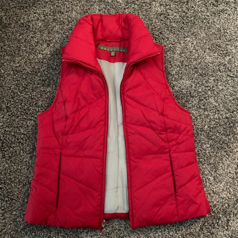 Kenneth Cole Reaction red Puffer Vest
